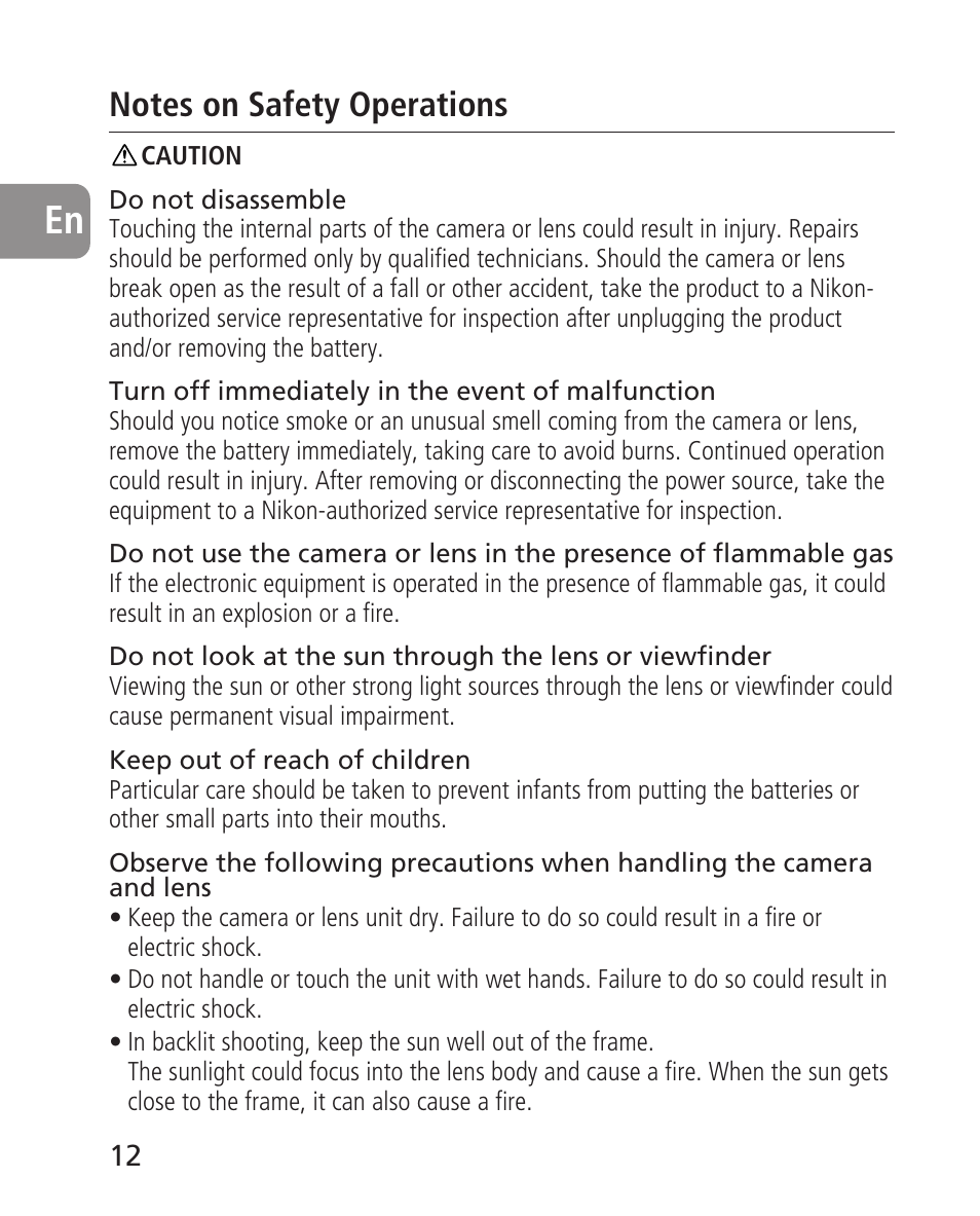 Nikon 14-24mm-f28G-ED-AF-S-Nikkor User Manual | Page 12 / 118