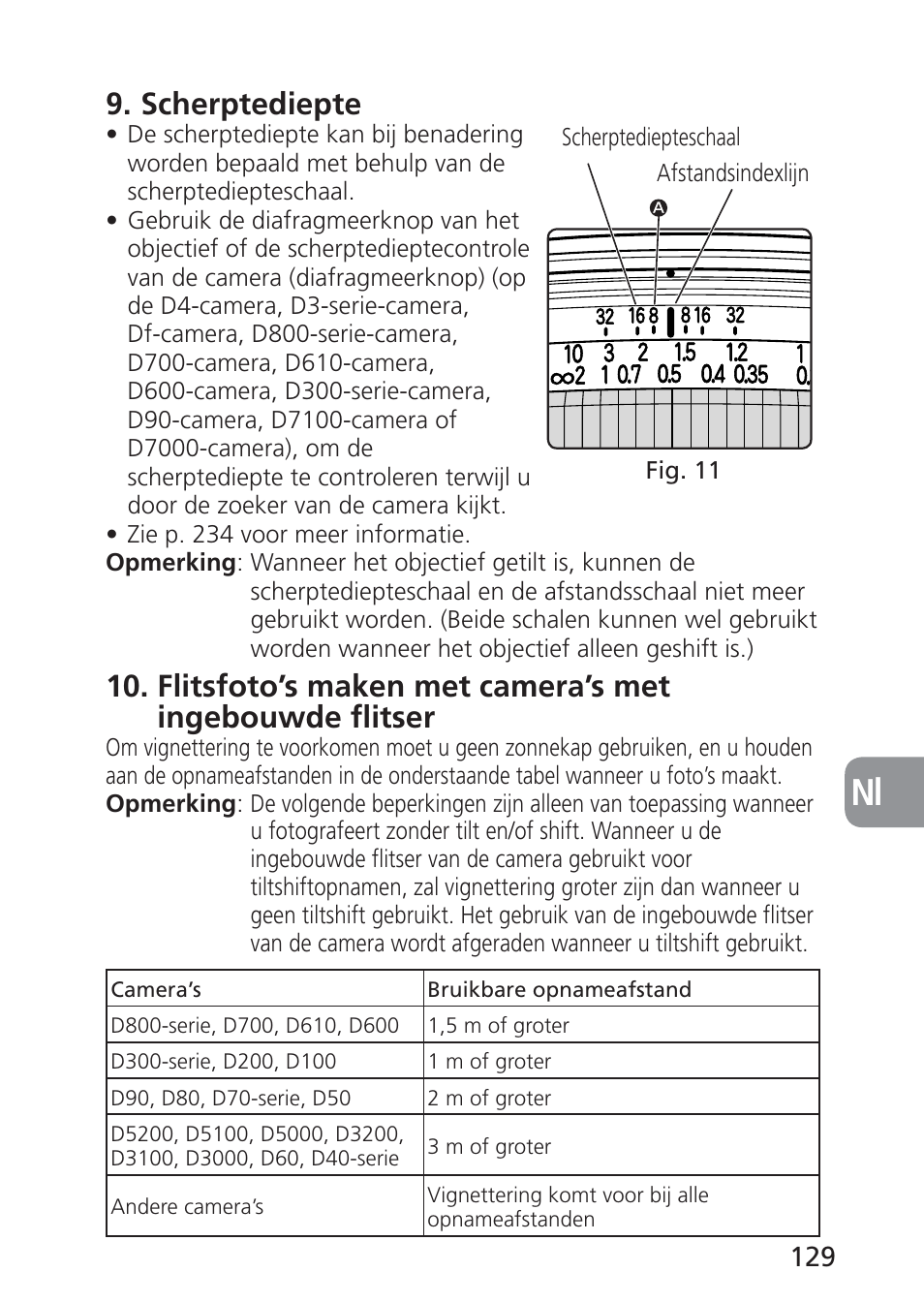 Scherptediepte | Nikon 24mm-f-35D-PC-E-Nikkor User Manual | Page 129 / 236