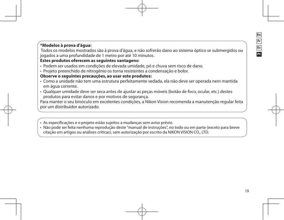 Nikon PROSTAFF User Manual | Page 19 / 20