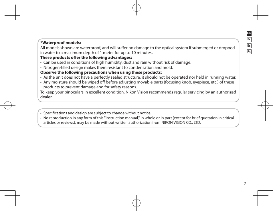 Nikon PROSTAFF User Manual | Page 7 / 20