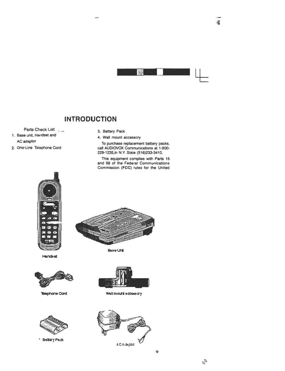 Introduction | Audiovox DST 961 User Manual | Page 2 / 16