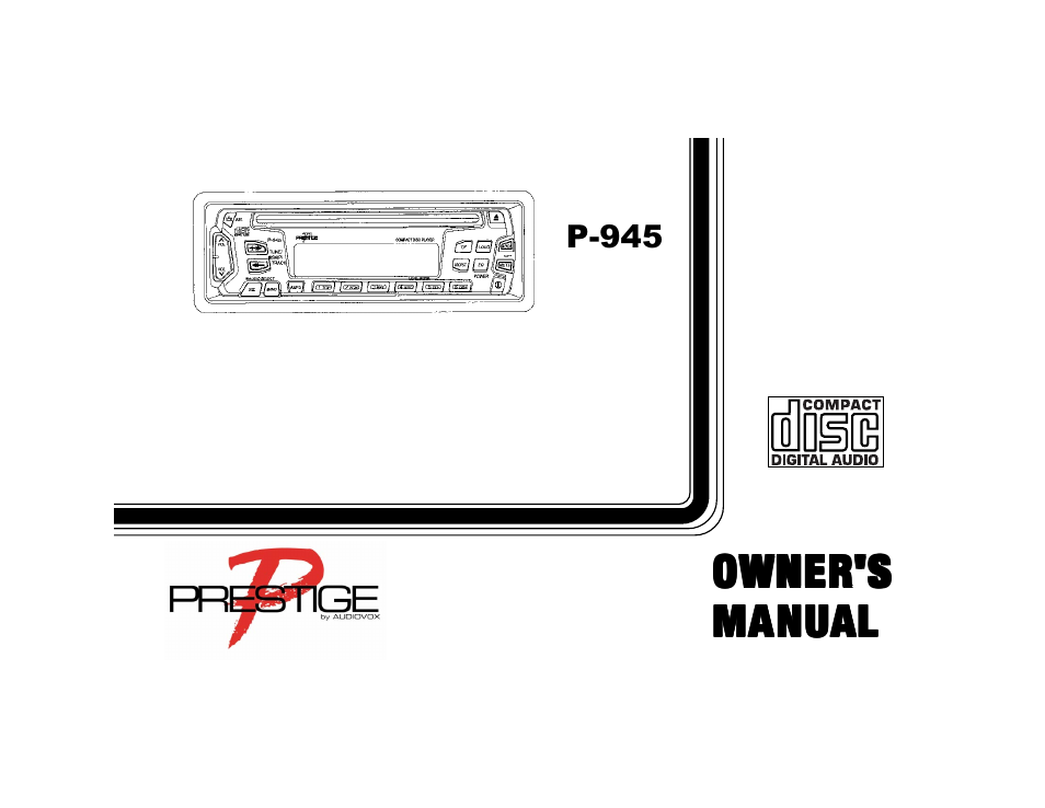 Audiovox P-945 User Manual | 16 pages