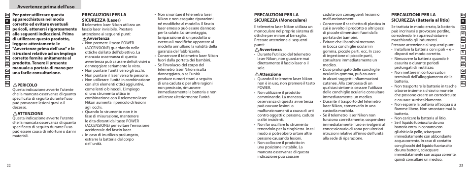 Nikon PROSTAFF User Manual | Page 12 / 99