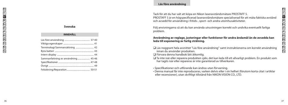 Nikon PROSTAFF User Manual | Page 19 / 99