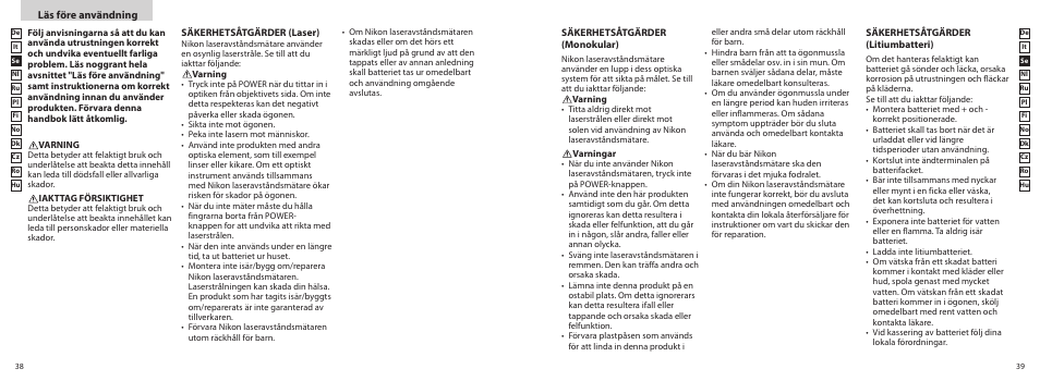 Nikon PROSTAFF User Manual | Page 20 / 99