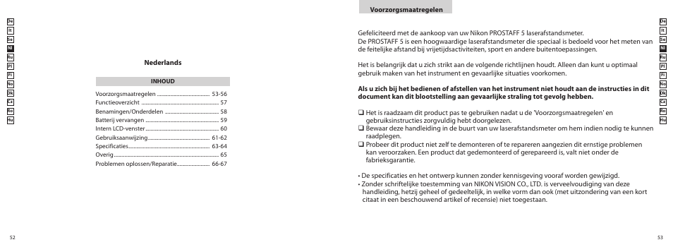 Nikon PROSTAFF User Manual | Page 27 / 99