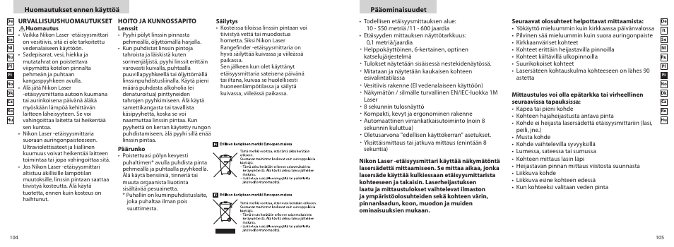 Nikon PROSTAFF User Manual | Page 53 / 99