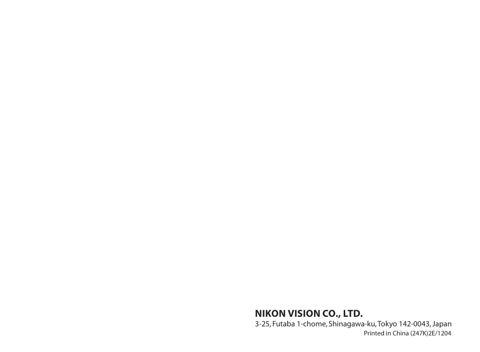 Nikon PROSTAFF User Manual | Page 99 / 99