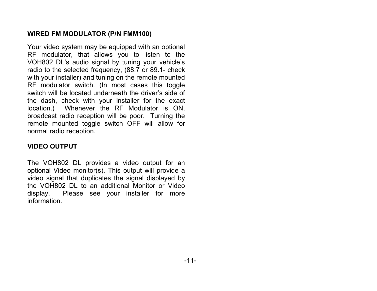 Audiovox VOH802 User Manual | Page 12 / 16