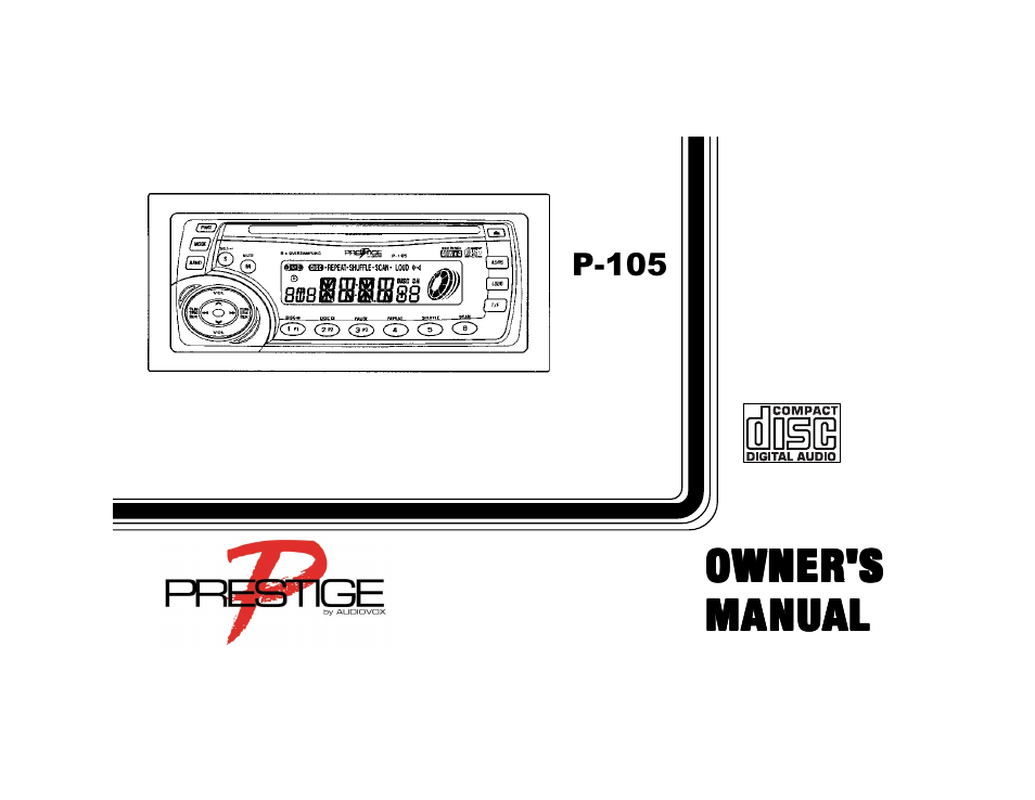 Audiovox P-105 User Manual | 16 pages
