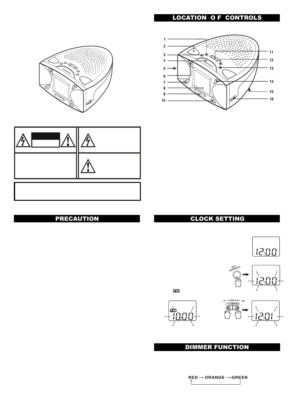 Audiovox CR-308 User Manual | 2 pages