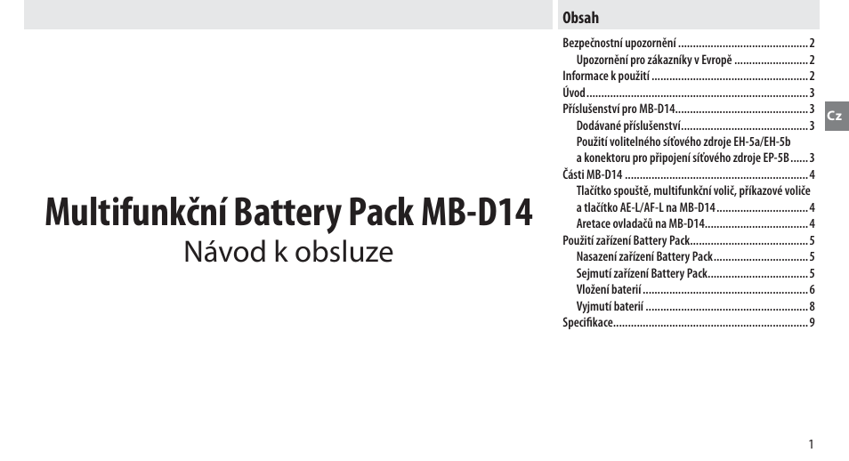 Nikon MB-D14 User Manual | Page 145 / 244