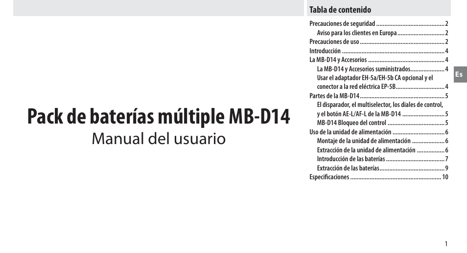 Nikon MB-D14 User Manual | Page 35 / 244