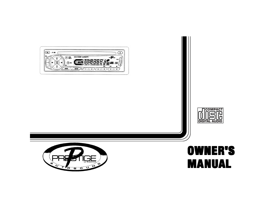 Audiovox Prestige P-98 User Manual | 35 pages