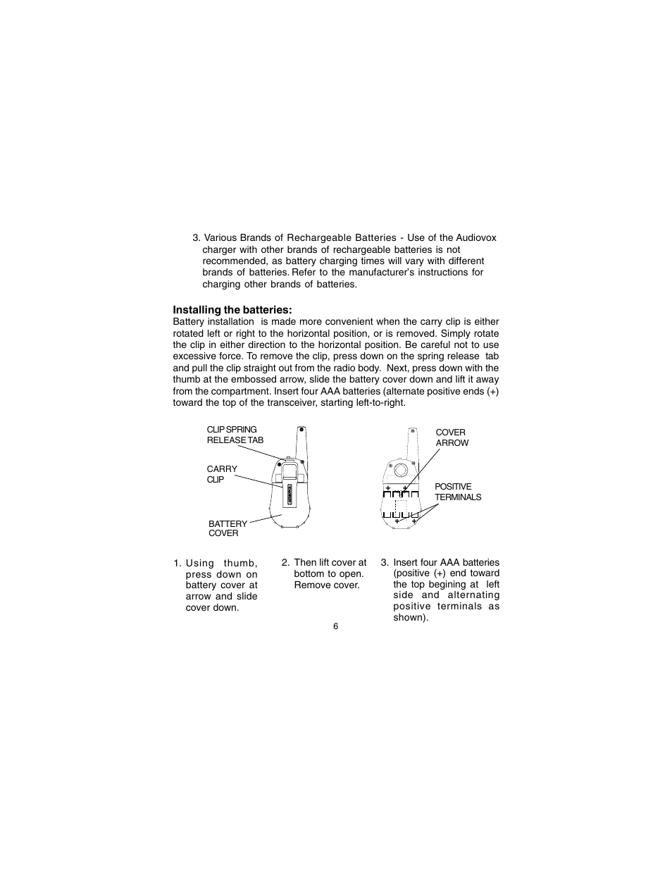 Audiovox GMRS122-2CH User Manual | Page 6 / 24