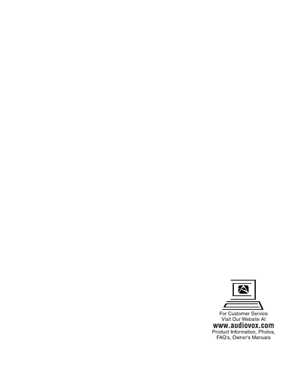 Audiovox Prestige P-105 User Manual | Page 8 / 8