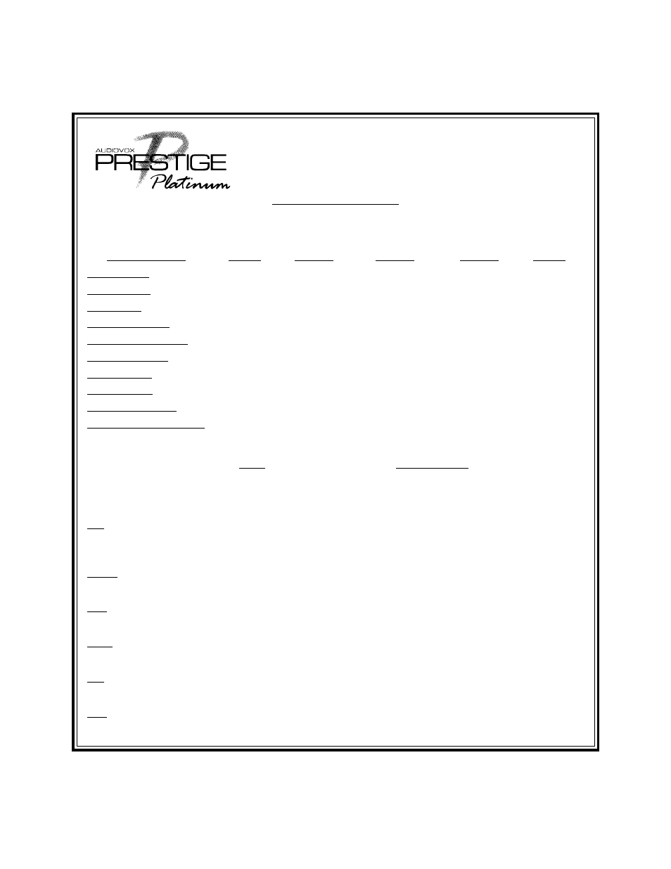 Audiovox APS-155 User Manual | 6 pages