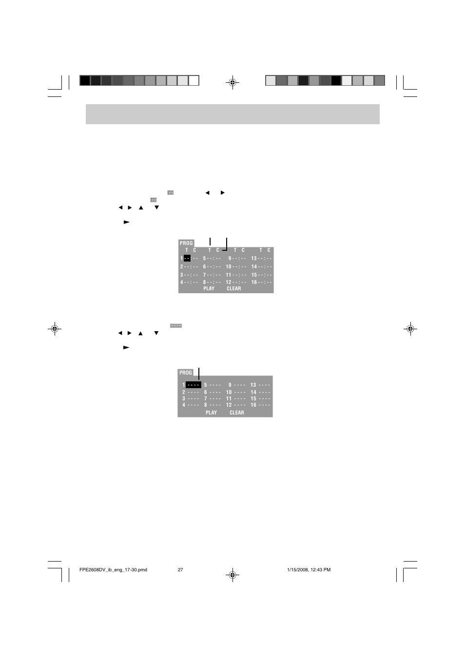 Dvd / cd programmable playback | Audiovox FPE2608DV User Manual | Page 28 / 31