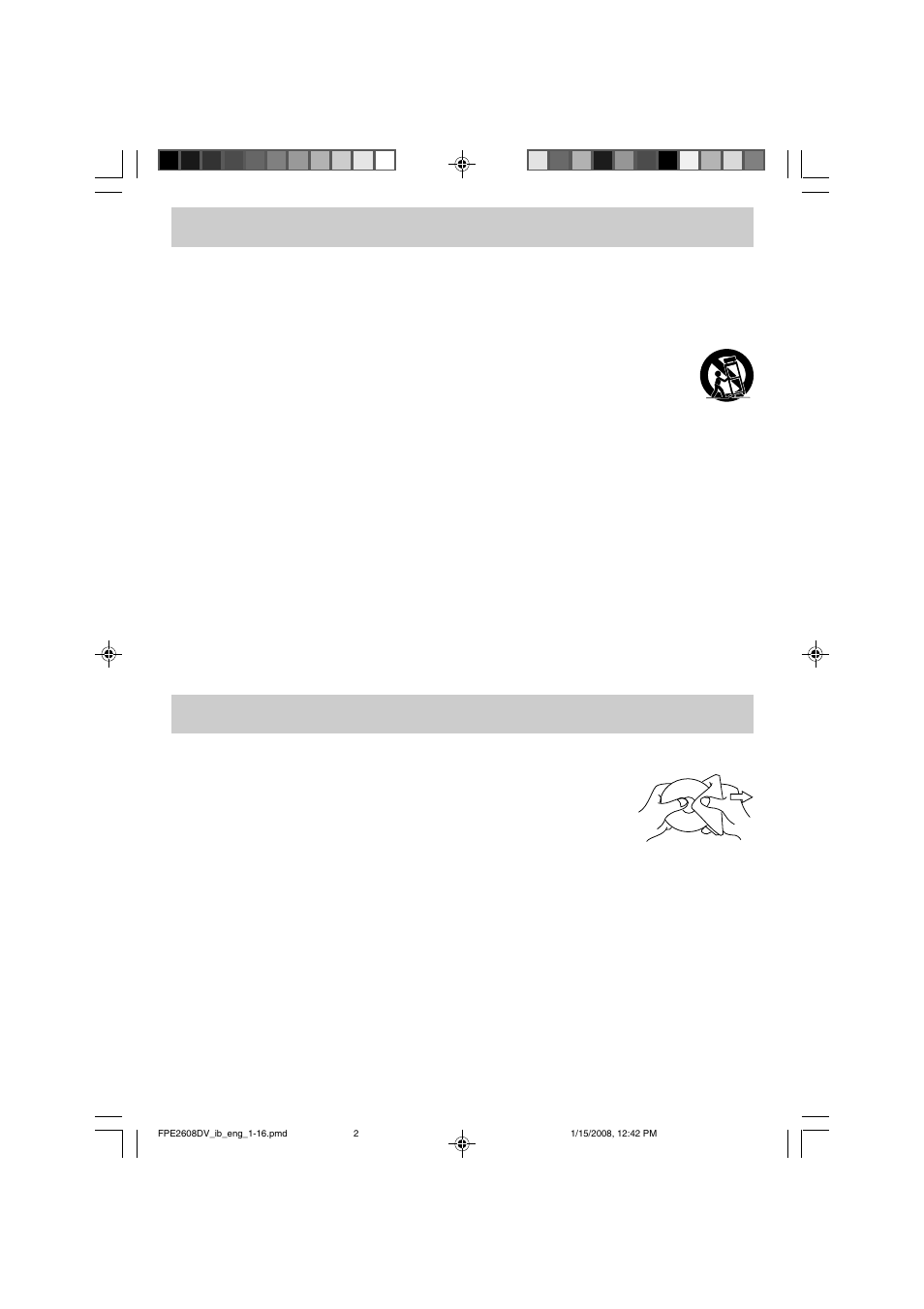 Important safety instructions, Maintenance | Audiovox FPE2608DV User Manual | Page 3 / 31