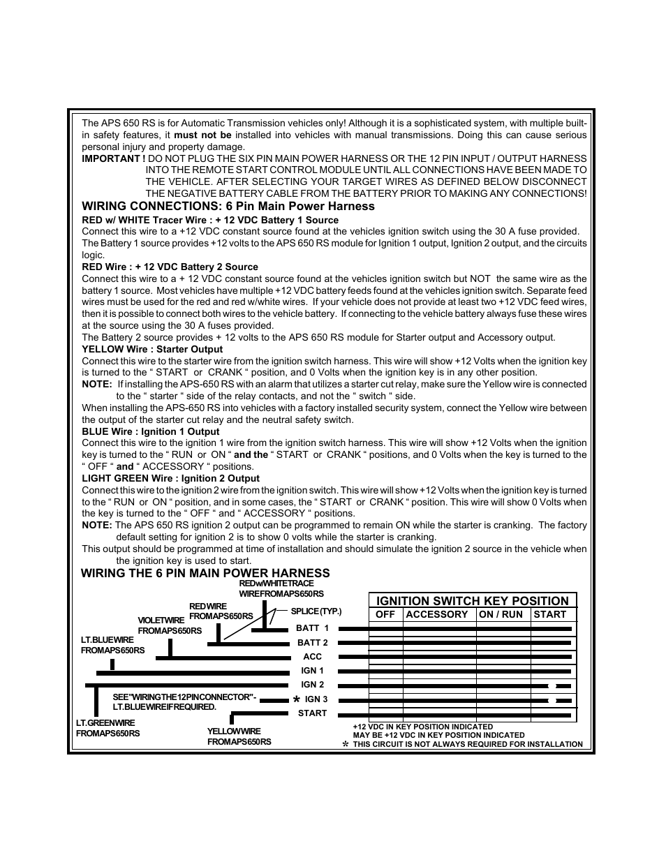 Audiovox APS 650 RS User Manual | Page 2 / 24