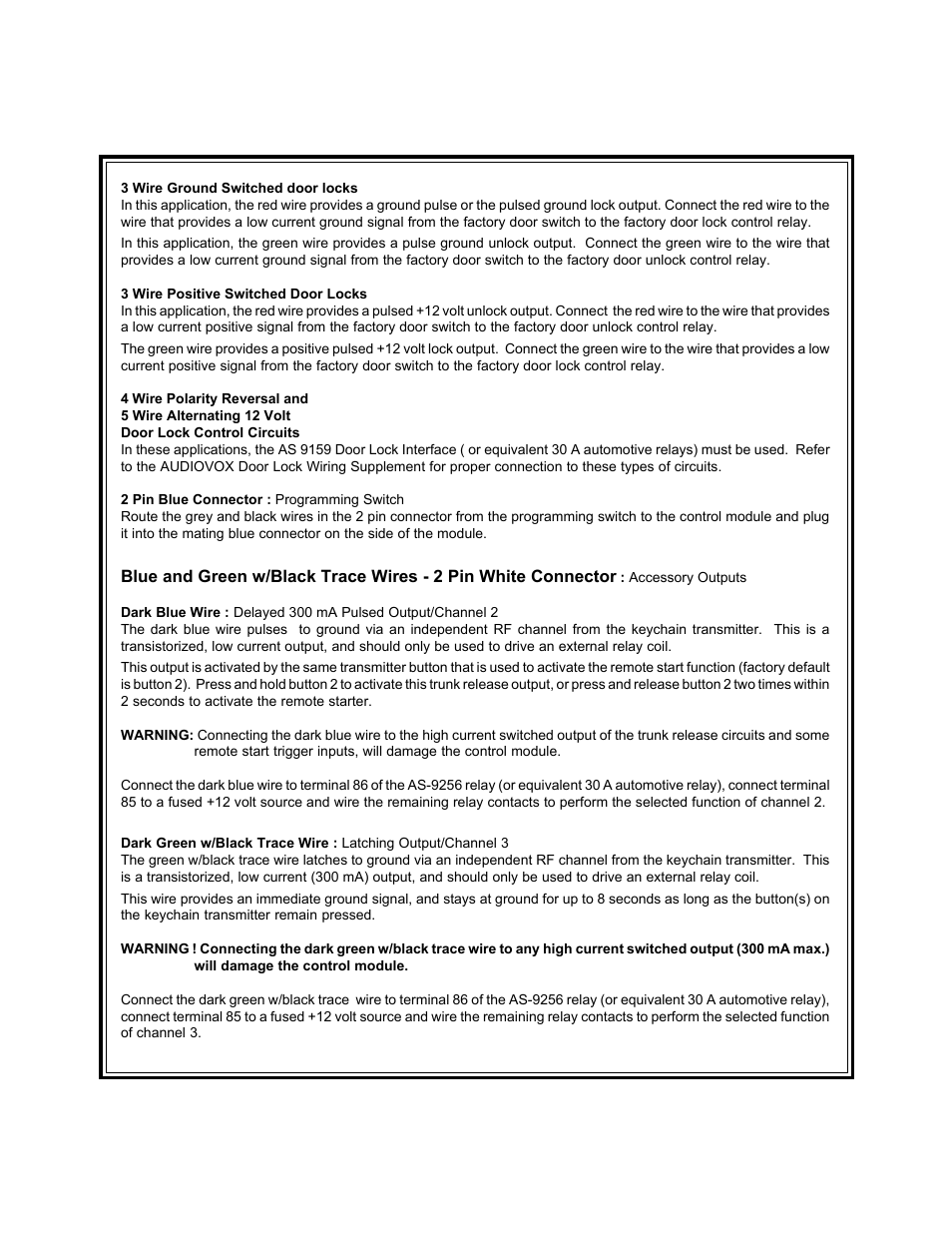 Audiovox APS 650 RS User Manual | Page 5 / 24