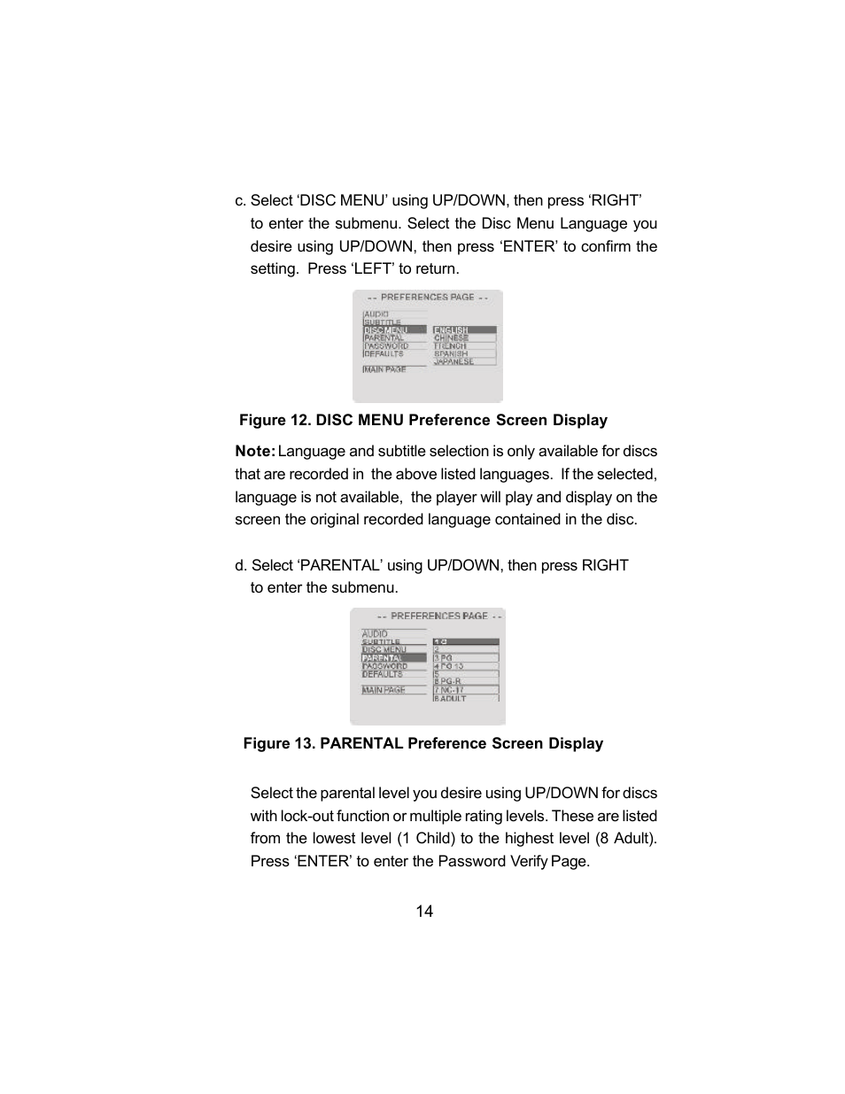 Audiovox VBP3800 User Manual | Page 14 / 34