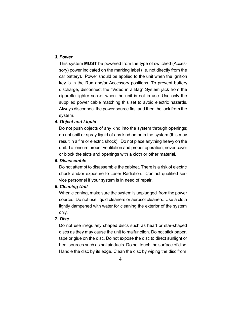 Audiovox VBP3800 User Manual | Page 4 / 34