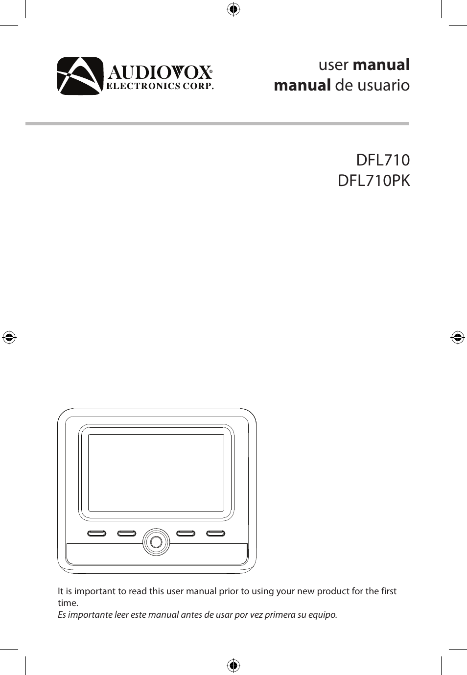 Audiovox FLO TV DFL710 User Manual | 48 pages