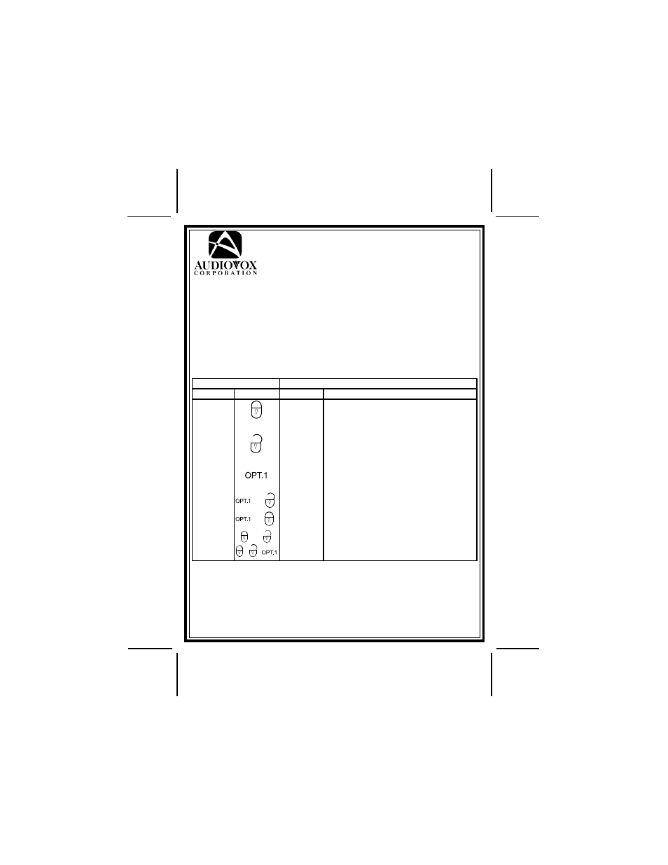 Audiovox AVX01BT3CL3 User Manual | 6 pages