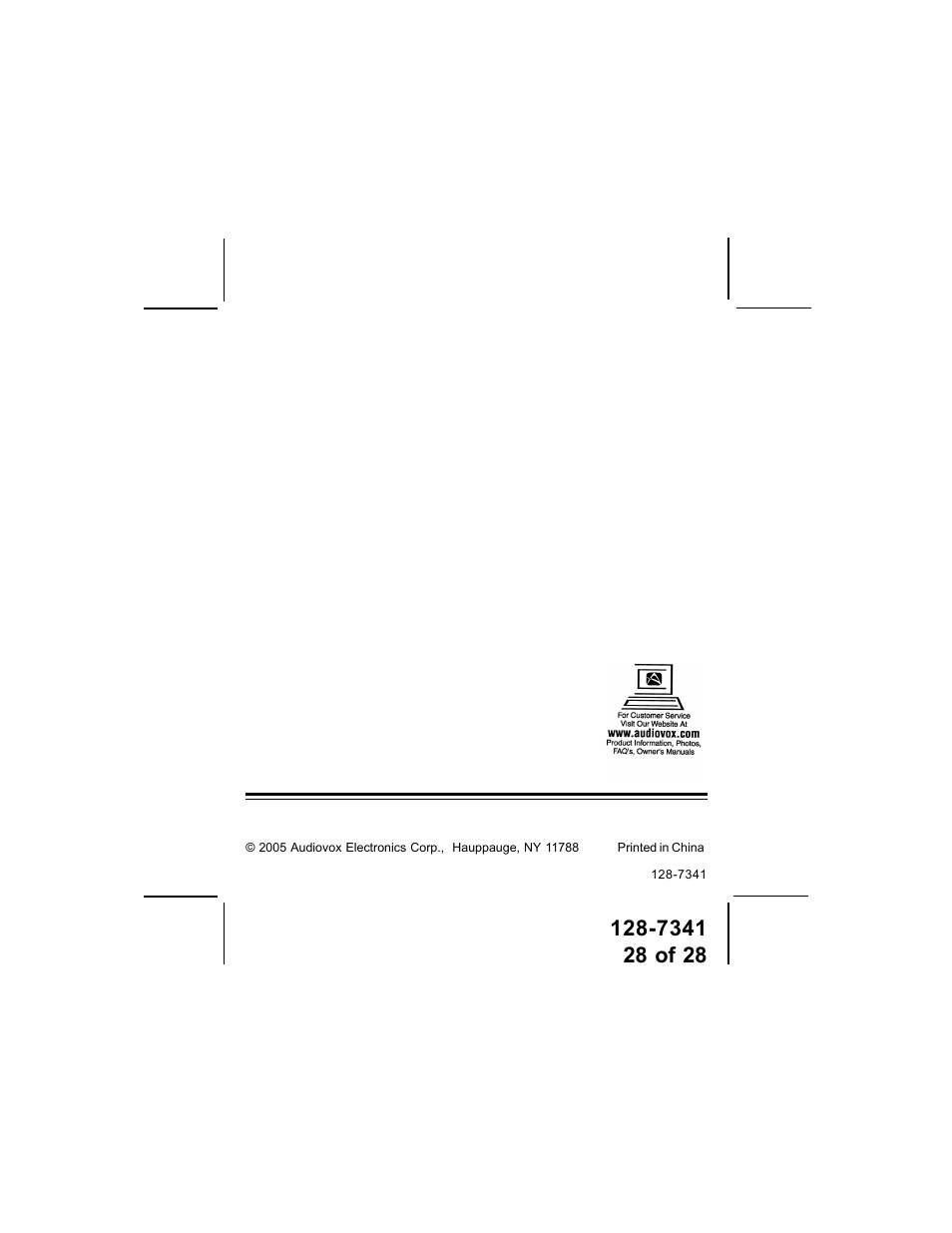 Audiovox GMRS1202CH User Manual | Page 28 / 28