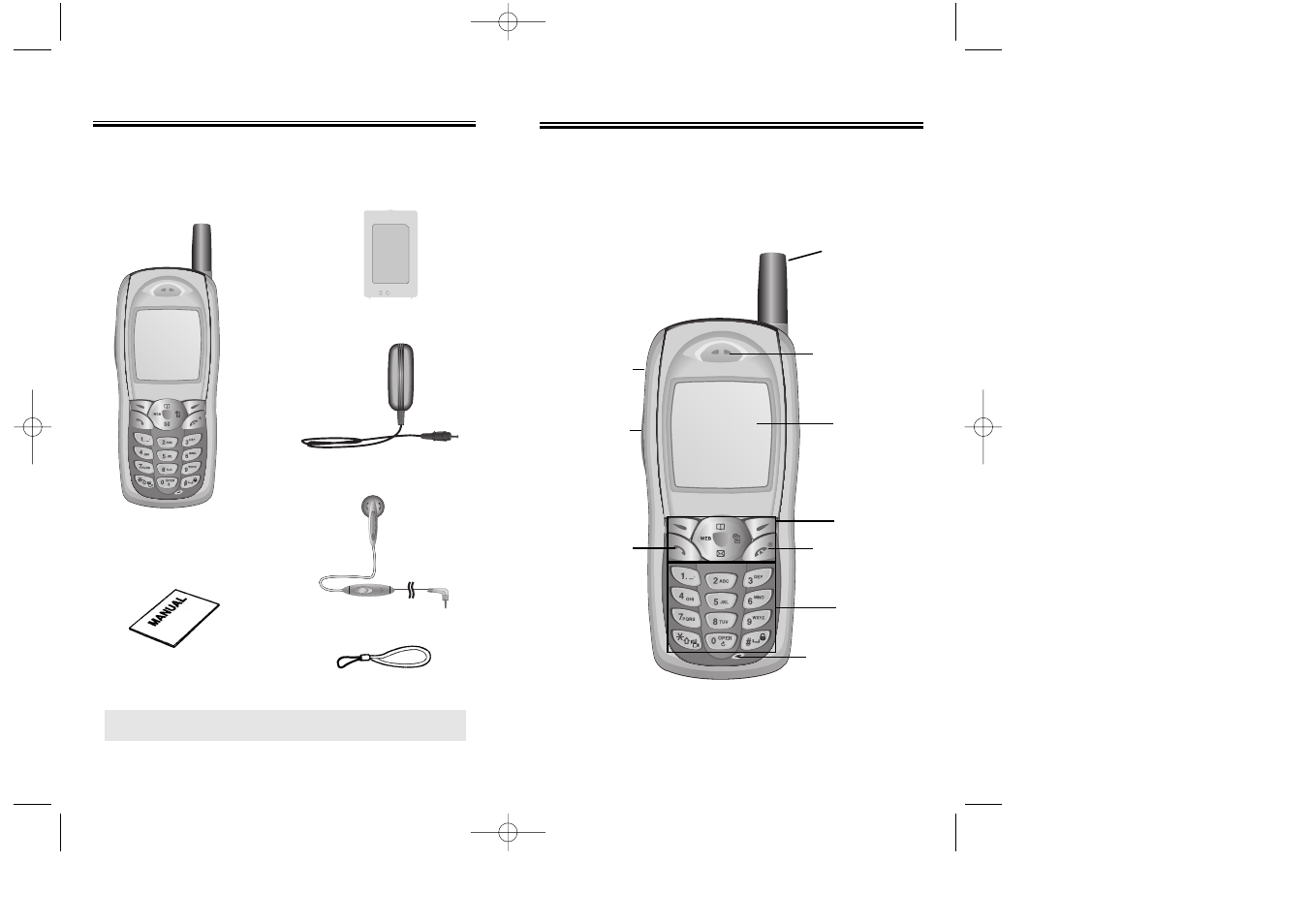 Handset description, Inside the p, Inside the p ackage ackage | Audiovox CDM 8410 User Manual | Page 6 / 77