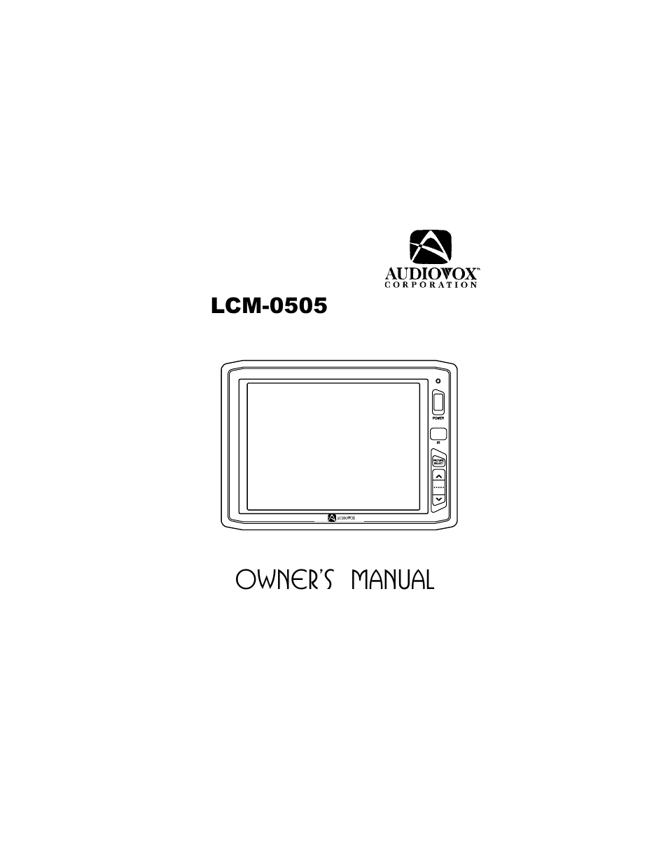 Audiovox LCM-0505 User Manual | 8 pages