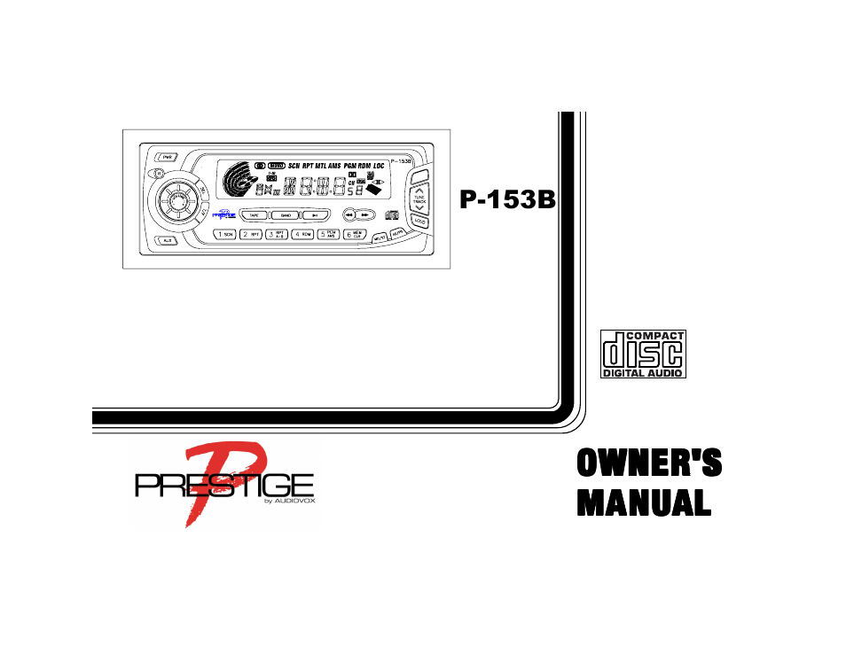 Audiovox Prestige P153B User Manual | 16 pages