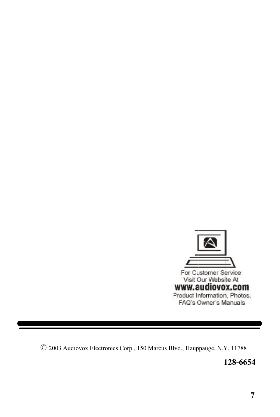 Audiovox RVMPKG1 User Manual | Page 7 / 7