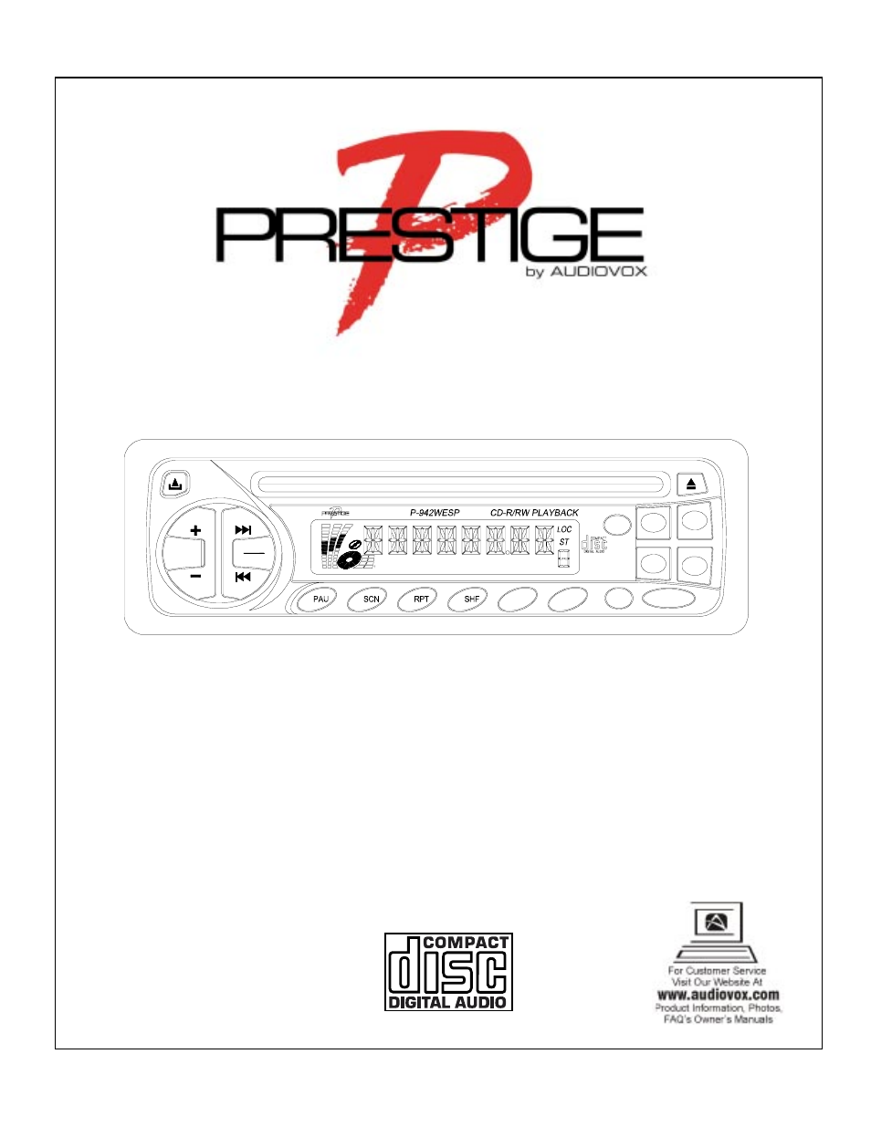 Audiovox P-942WESP User Manual | 5 pages