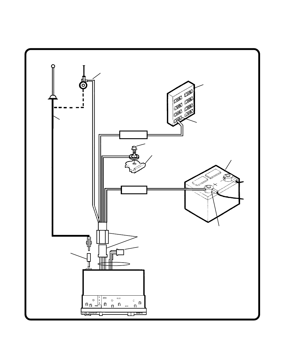 Radio wiring | Audiovox P-942WESP User Manual | Page 4 / 5