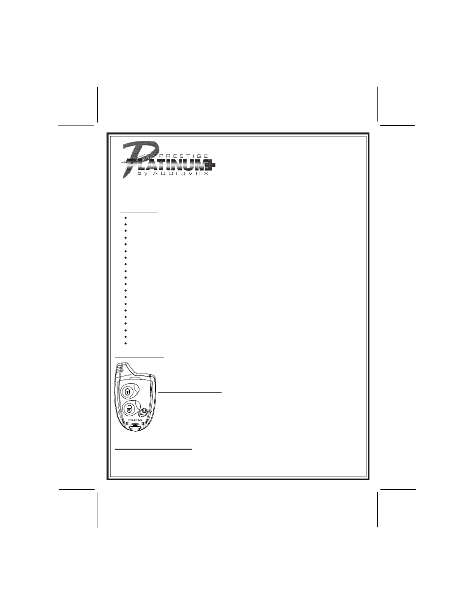 Audiovox APS-57C User Manual | 2 pages