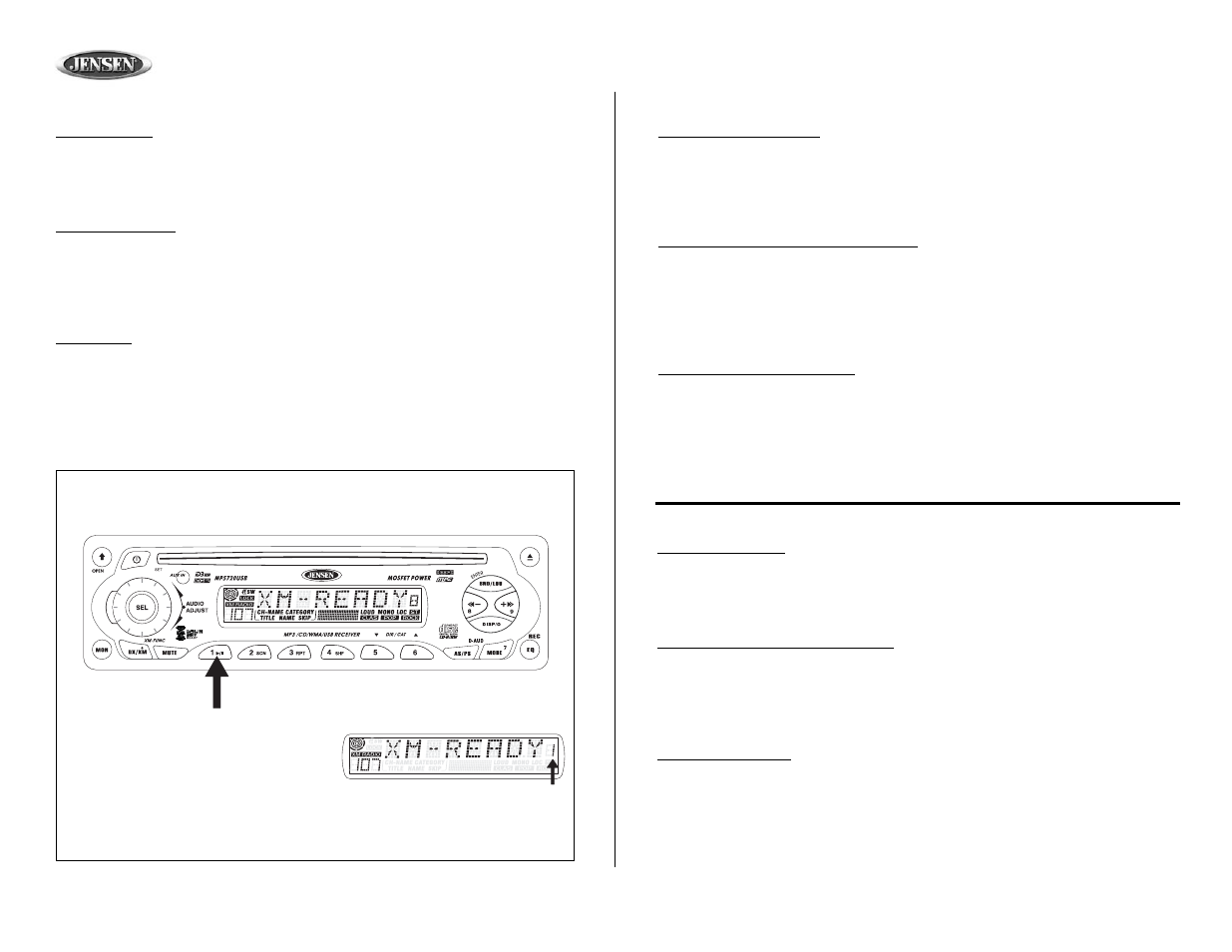 Mp5720usb, Tuner operation (continued), Operación de la radio (continuado) | Fonctionnement de la radio (continué) | Audiovox MP5720USB User Manual | Page 12 / 24