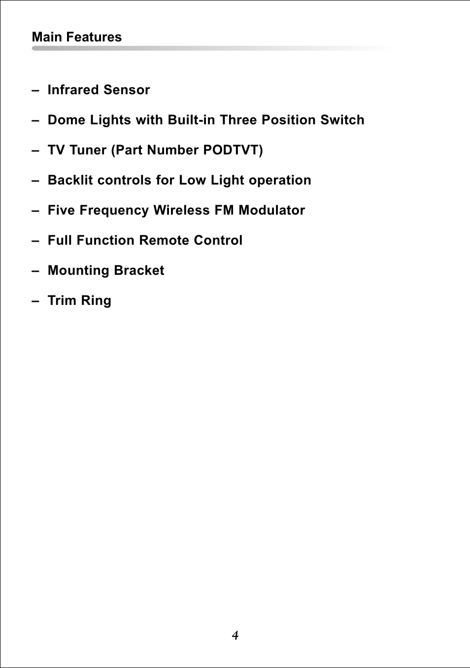Audiovox Video VDS102T User Manual | Page 4 / 16