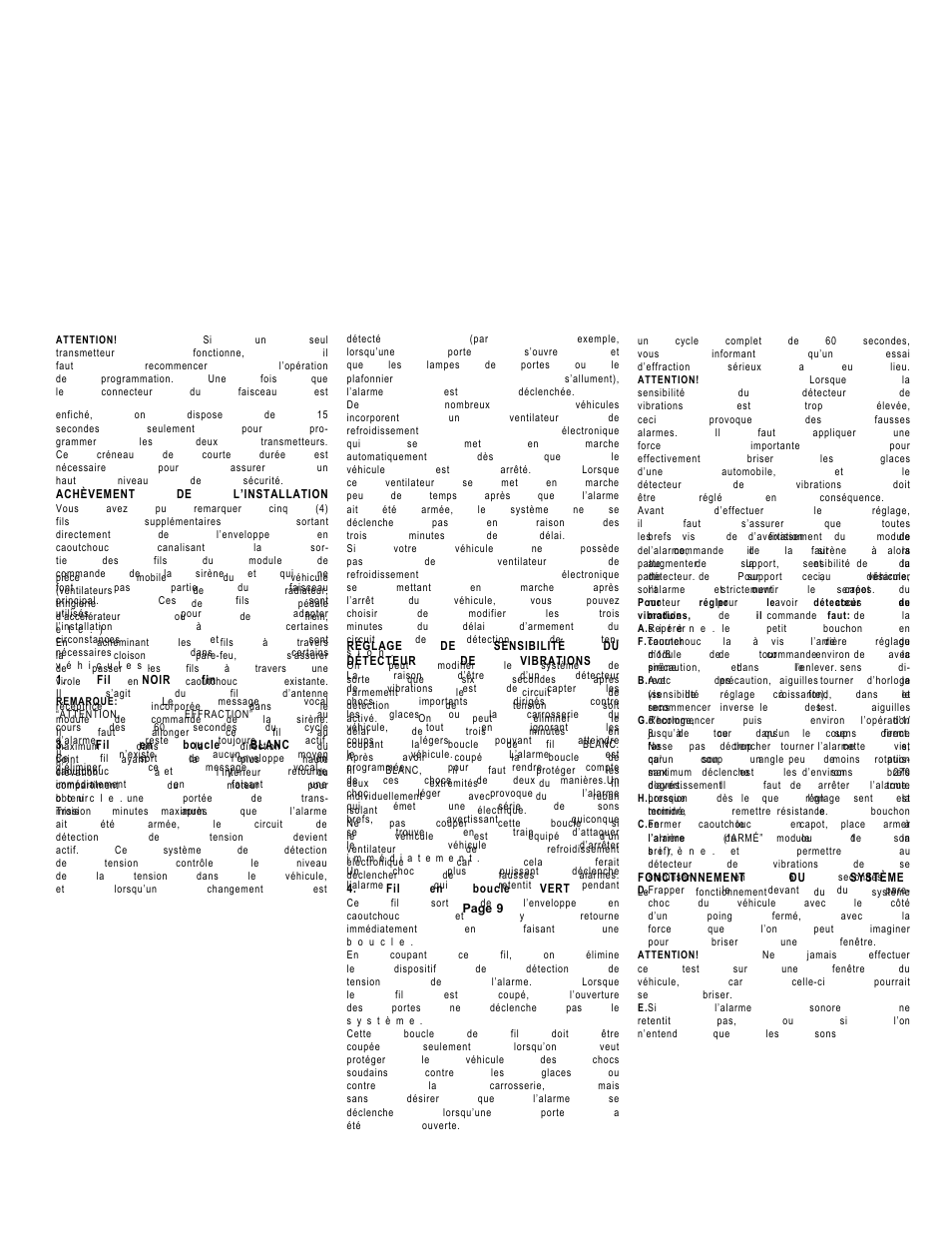 Audiovox Auto Security AA-9300 User Manual | Page 11 / 20