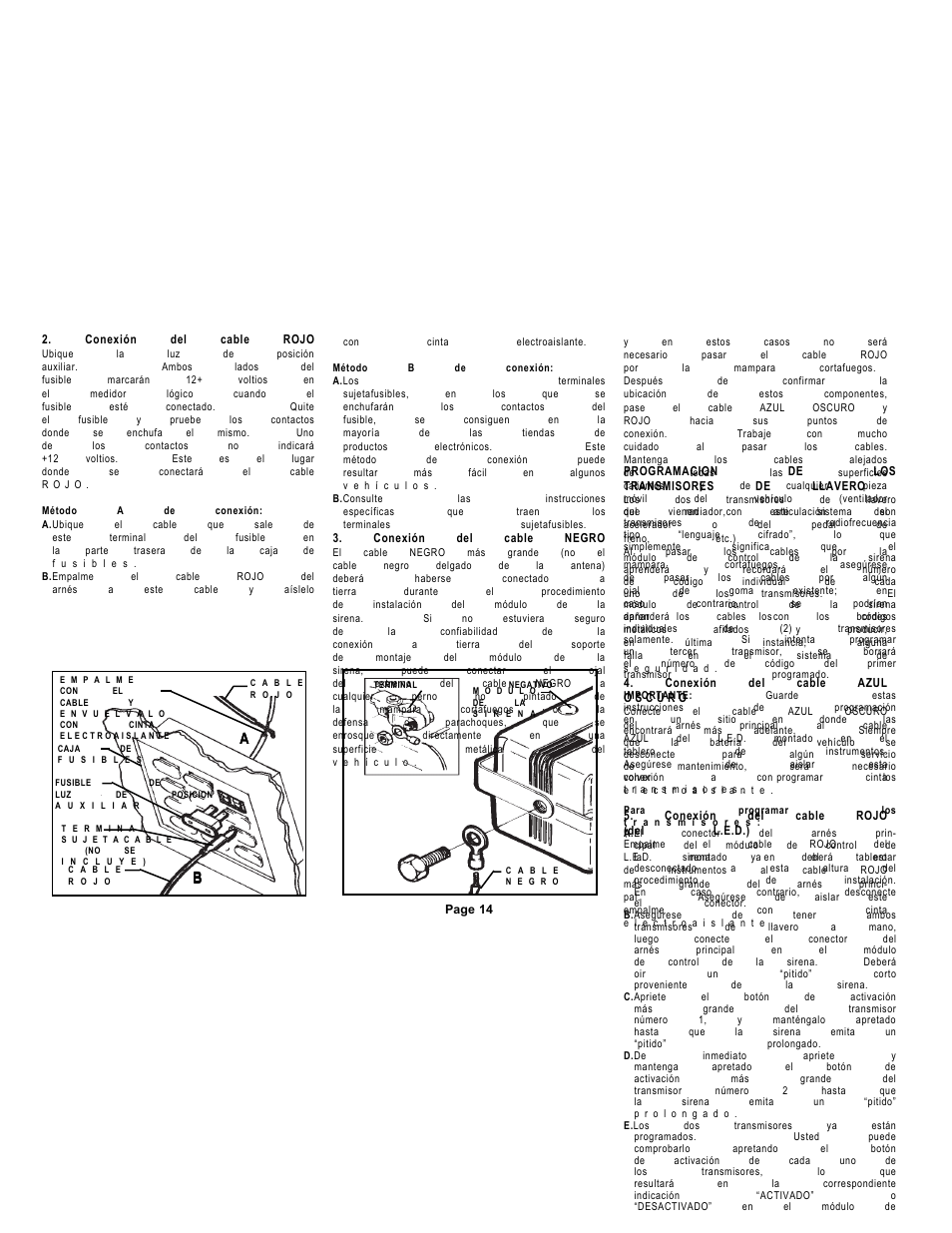 Audiovox Auto Security AA-9300 User Manual | Page 16 / 20