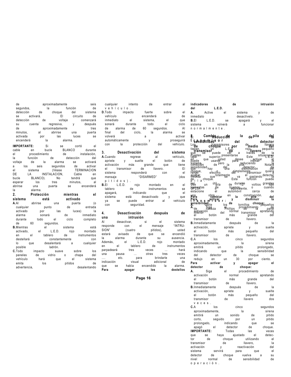 Audiovox Auto Security AA-9300 User Manual | Page 18 / 20