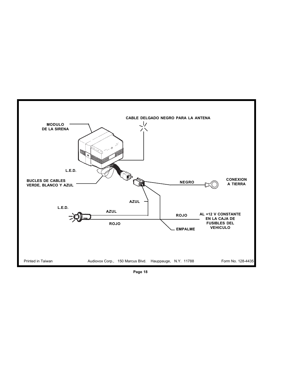 Audiovox Auto Security AA-9300 User Manual | Page 20 / 20