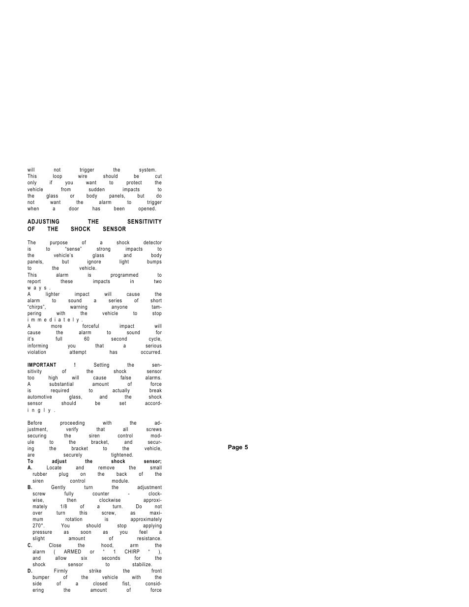 Audiovox Auto Security AA-9300 User Manual | Page 7 / 20