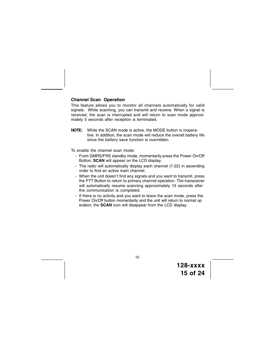 Audiovox GMRS100 User Manual | Page 15 / 24