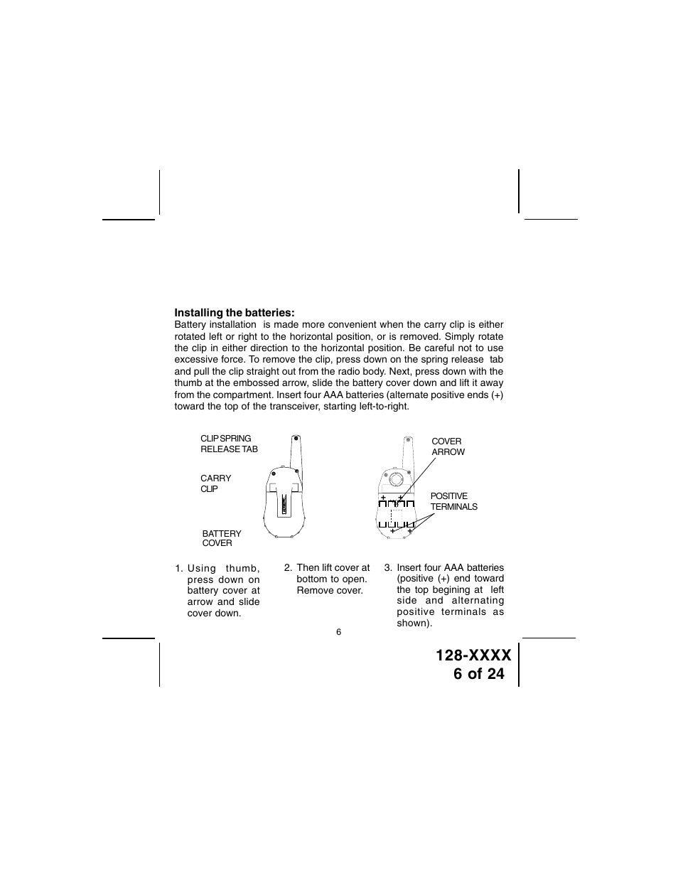 Audiovox GMRS100 User Manual | Page 6 / 24