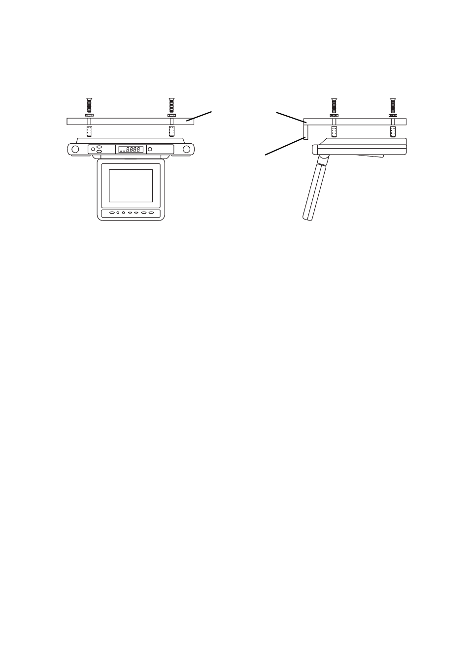 Under cabinet installation | Audiovox VE-560 User Manual | Page 5 / 16