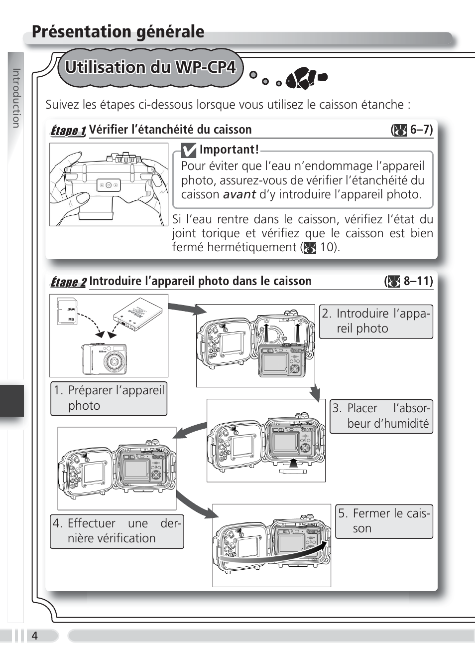 Présentation générale, Utilisation du wp-cp4 | Nikon WP-CP4 Coolpix 5900-7900 User Manual | Page 64 / 80
