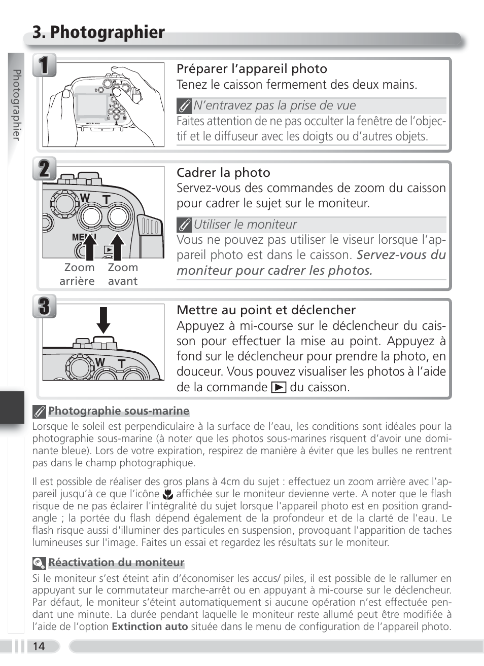 Photographier | Nikon WP-CP4 Coolpix 5900-7900 User Manual | Page 74 / 80