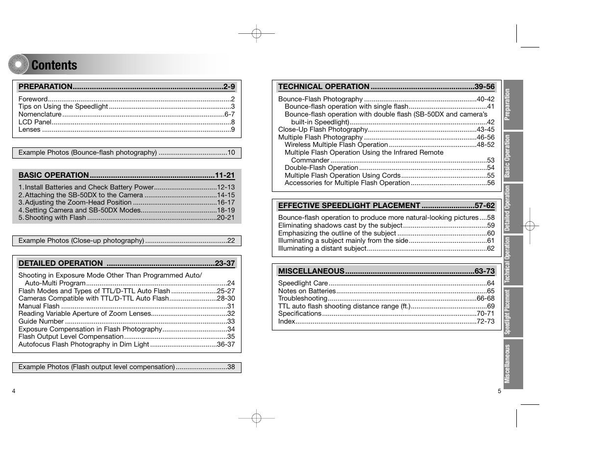 Nikon SB-50DX User Manual | Page 3 / 39